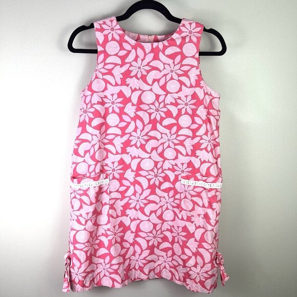 Lilly Pulitzer Kids Girl Pink Dress Floral Easter Spring Girly size 14 - Picture 4 of 8